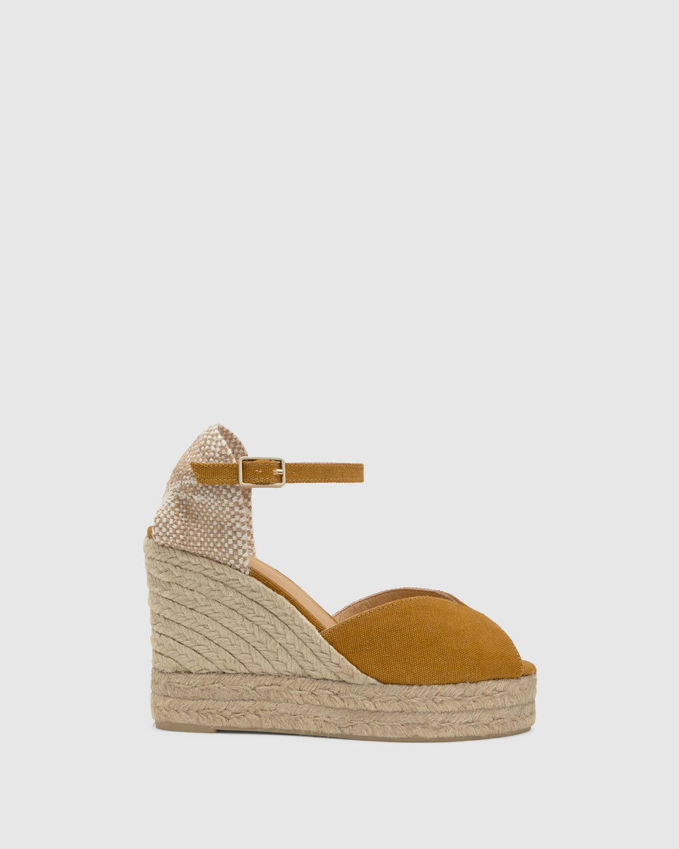 Alpargata de Mujer estilo Sandalia con Cuña de 11cm de altura | Castañer