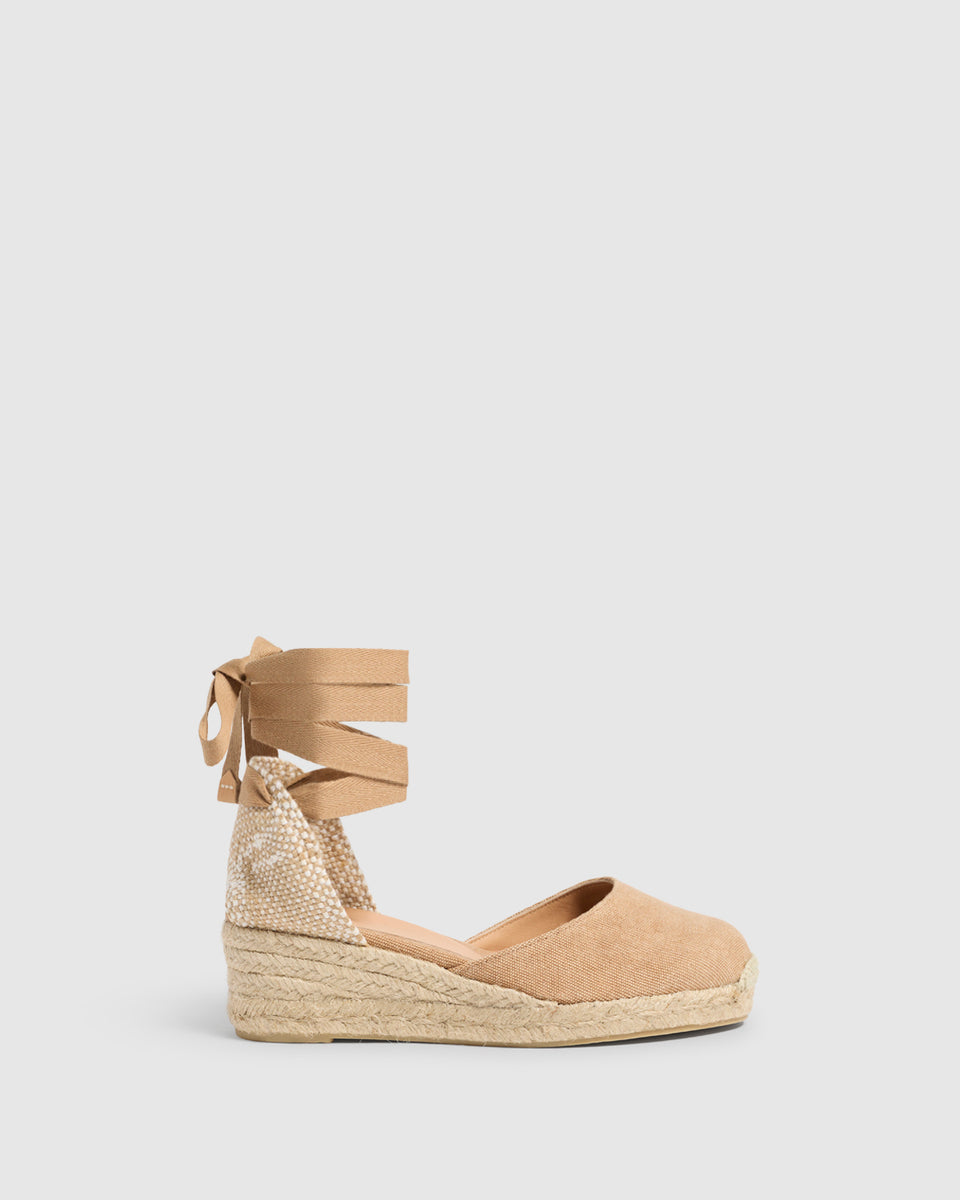 ESPADRILLE CARINA SPADE HEEL TOASTED WEDGE WOMAN | CASTAÑER – Castañer
