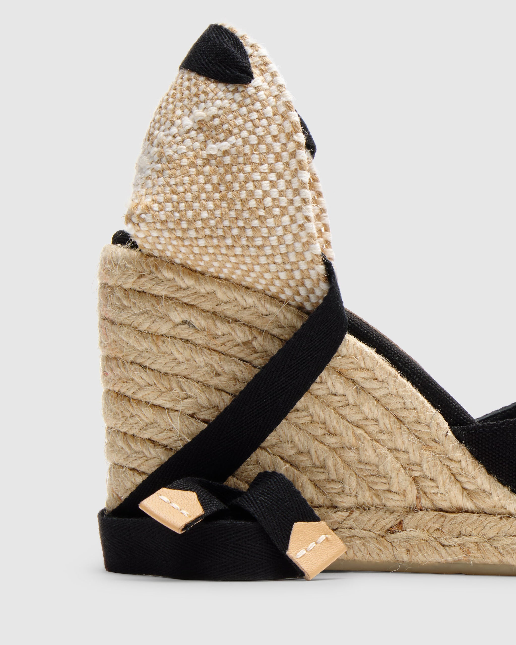 CASTAÑER ALPARGATAS WEDGE ESPADRILLES CARINA BLACK WOMEN'S – Castañer
