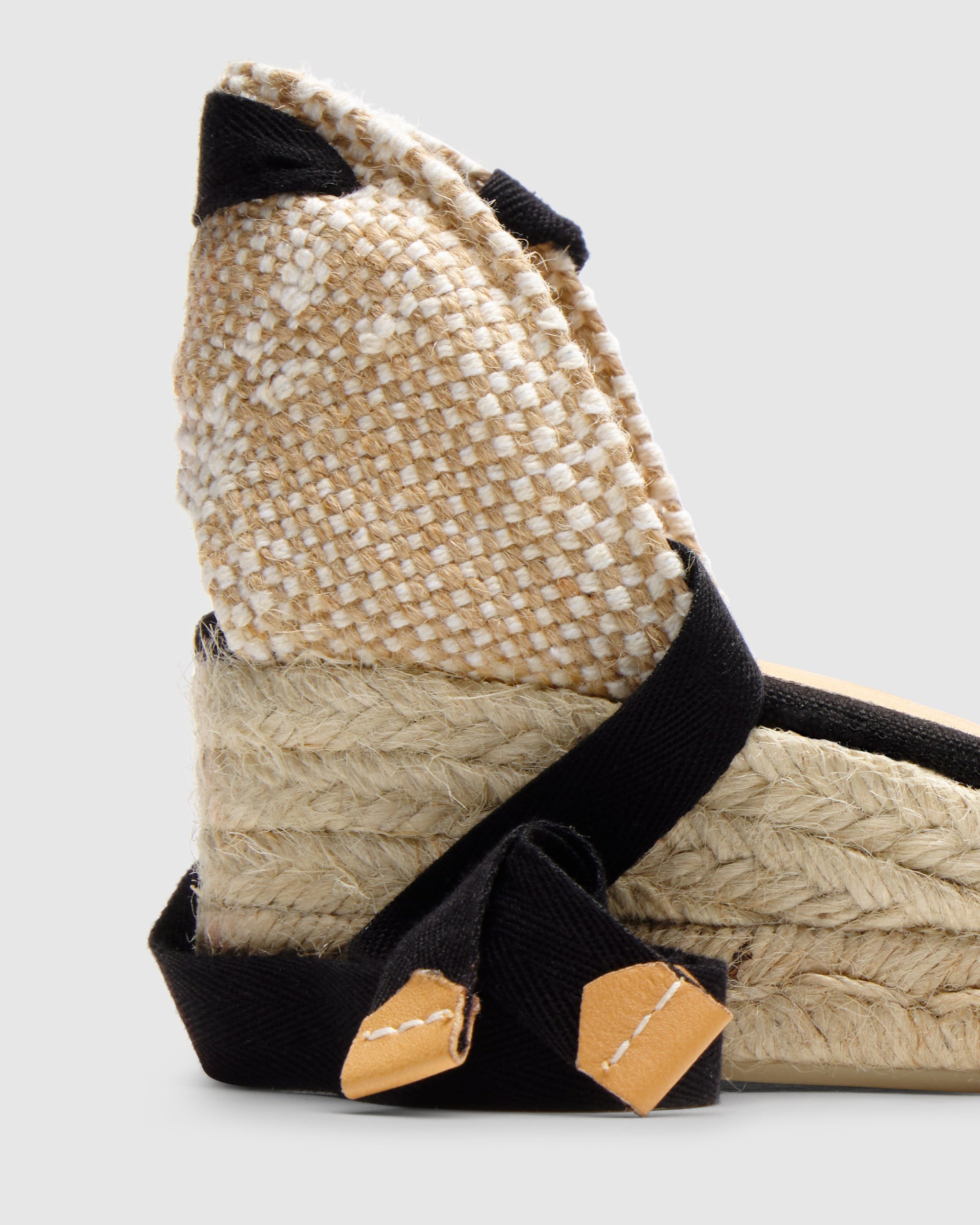 CASTAÑER ALPARGATAS WEDGE ESPADRILLES CARINA BLACK WOMEN'S – Castañer