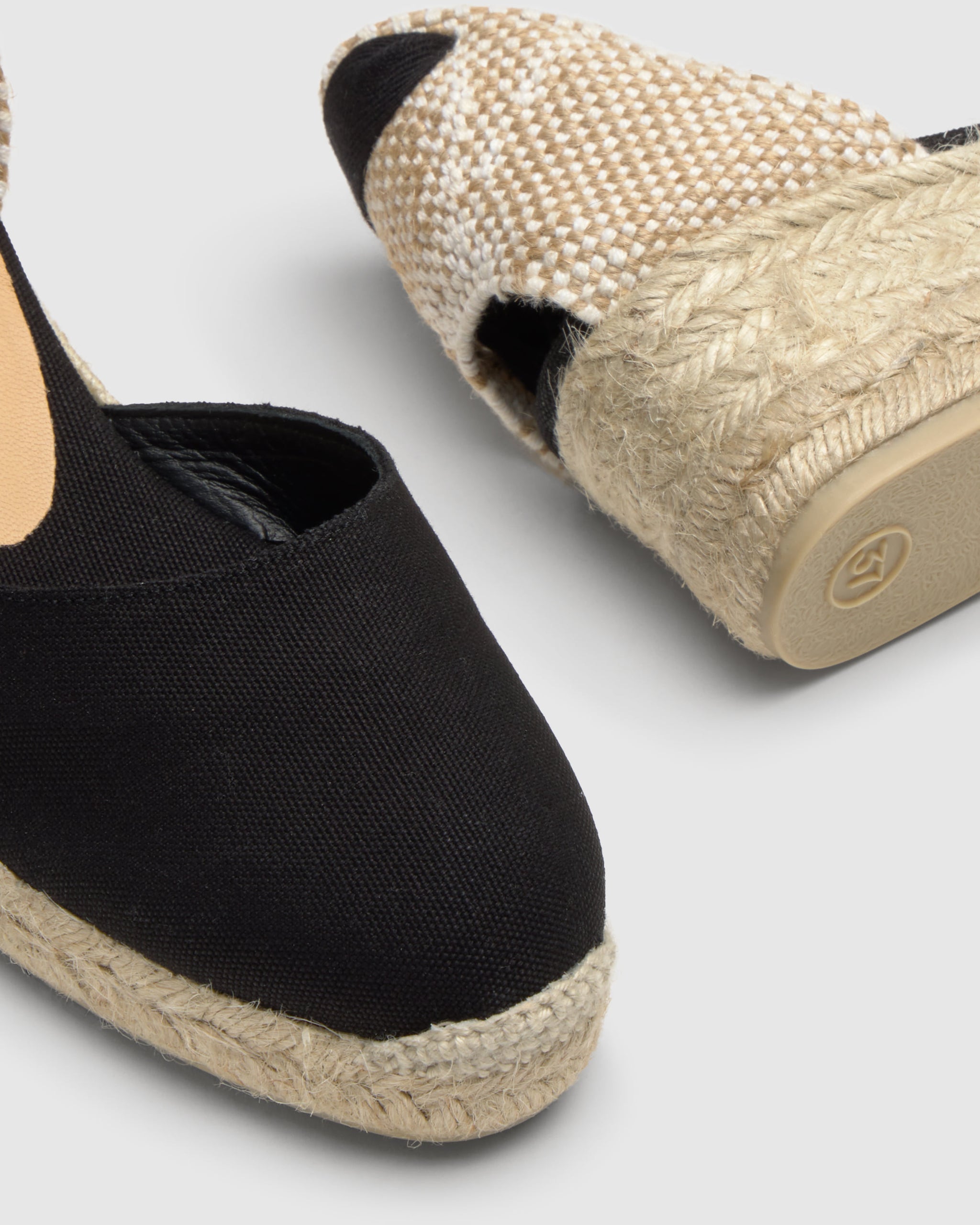 CASTAÑER ALPARGATAS WEDGE ESPADRILLES CARINA BLACK WOMEN'S – Castañer