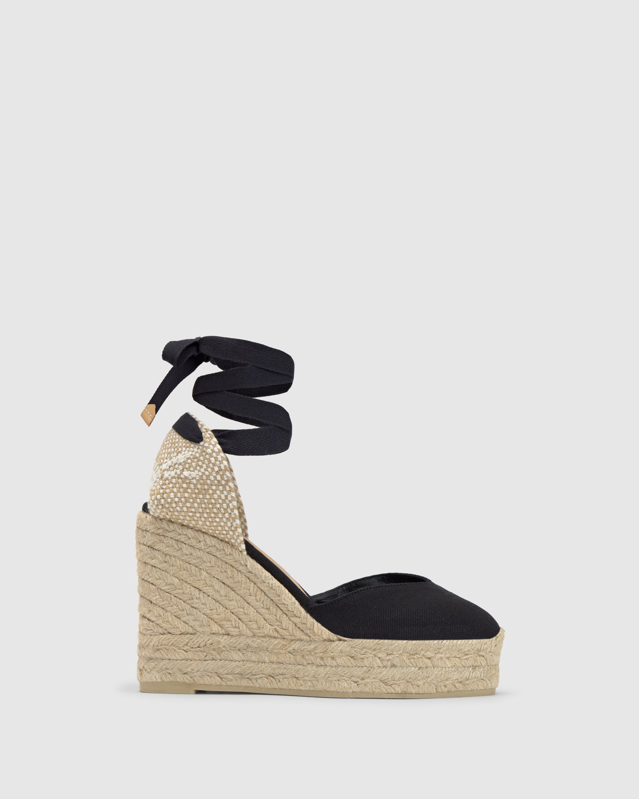 CASTAÑER ESPADRILLES WEDGE ESPADRILLES CHIARA BLACK WOMAN – Castañer