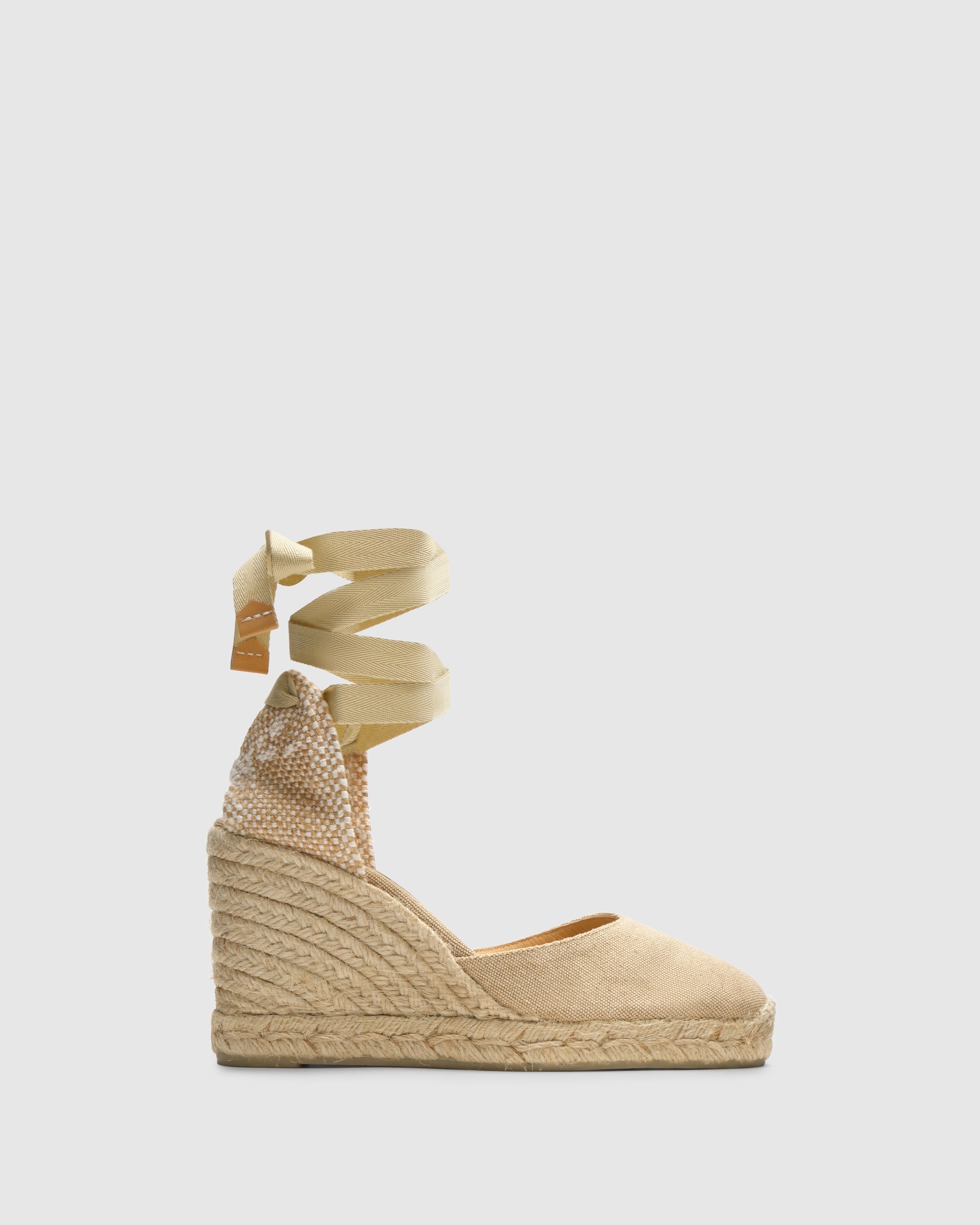 CASTAÑER ESPADRILLES WEDGE ESPADRILLES CARINA SAND WOMAN – Castañer