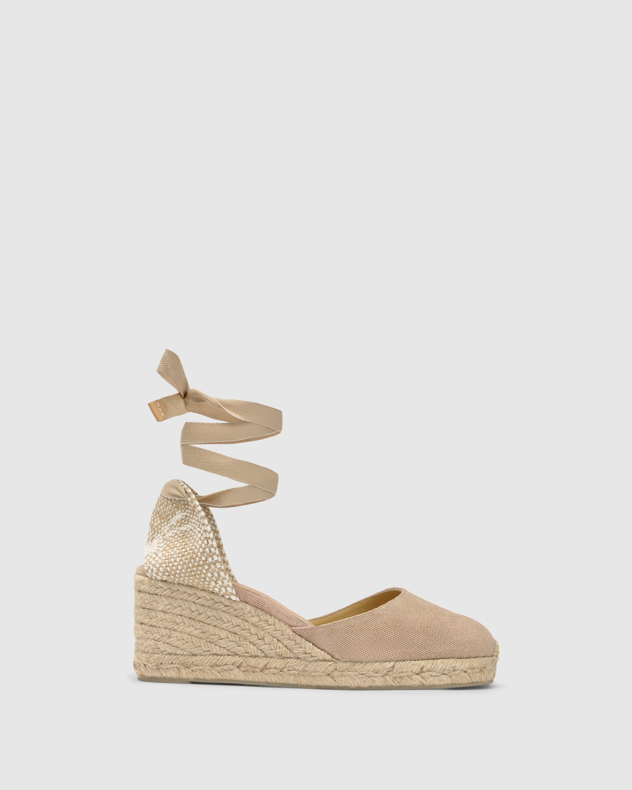 CASTAÑER ALPARGATAS WEDGE ESPADRILLES CARINA BLACK WOMEN'S – Castañer