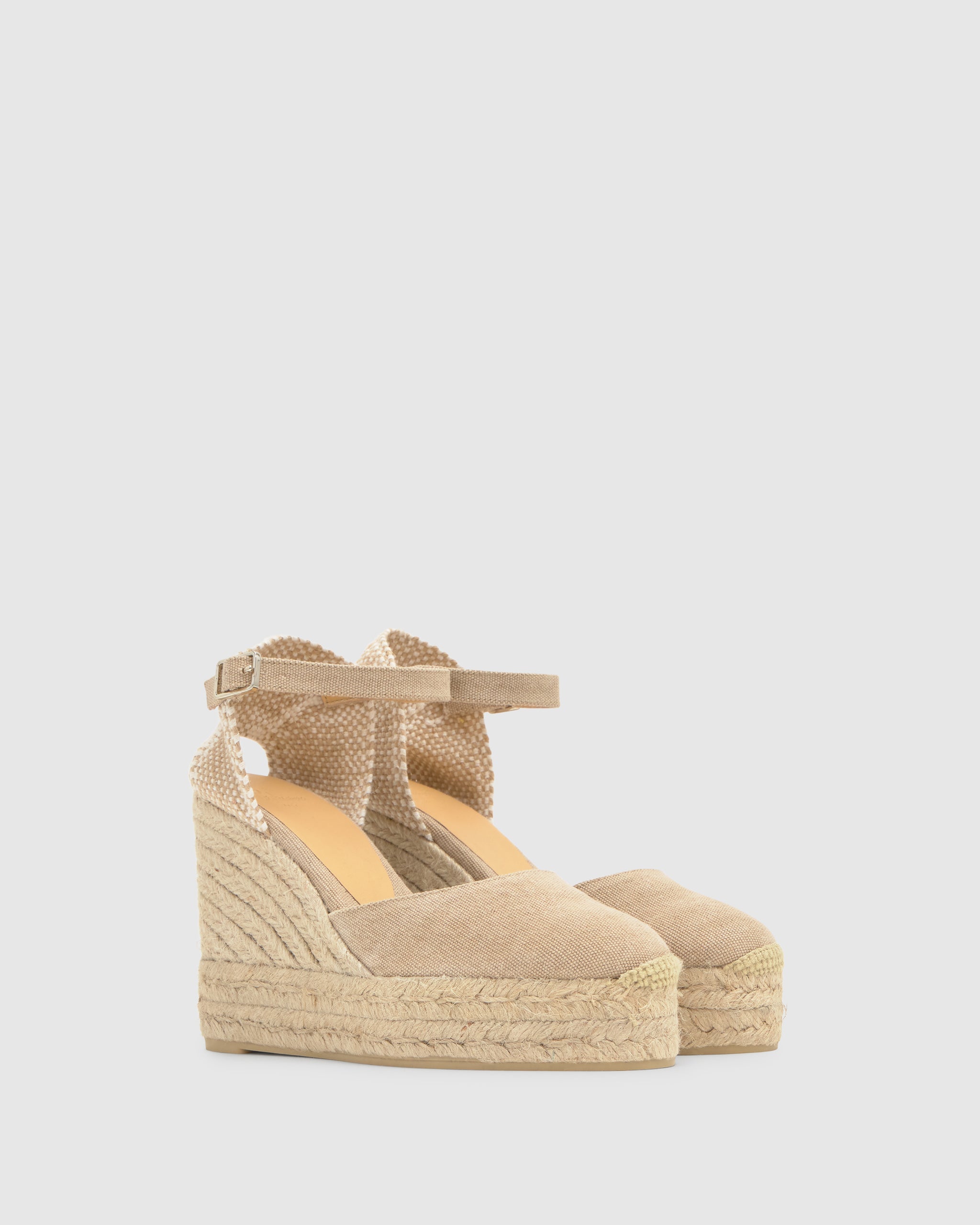ESPADRILLE CAROL PALA TALON SAND WEDGE WOMAN | CASTAÑER – Castañer