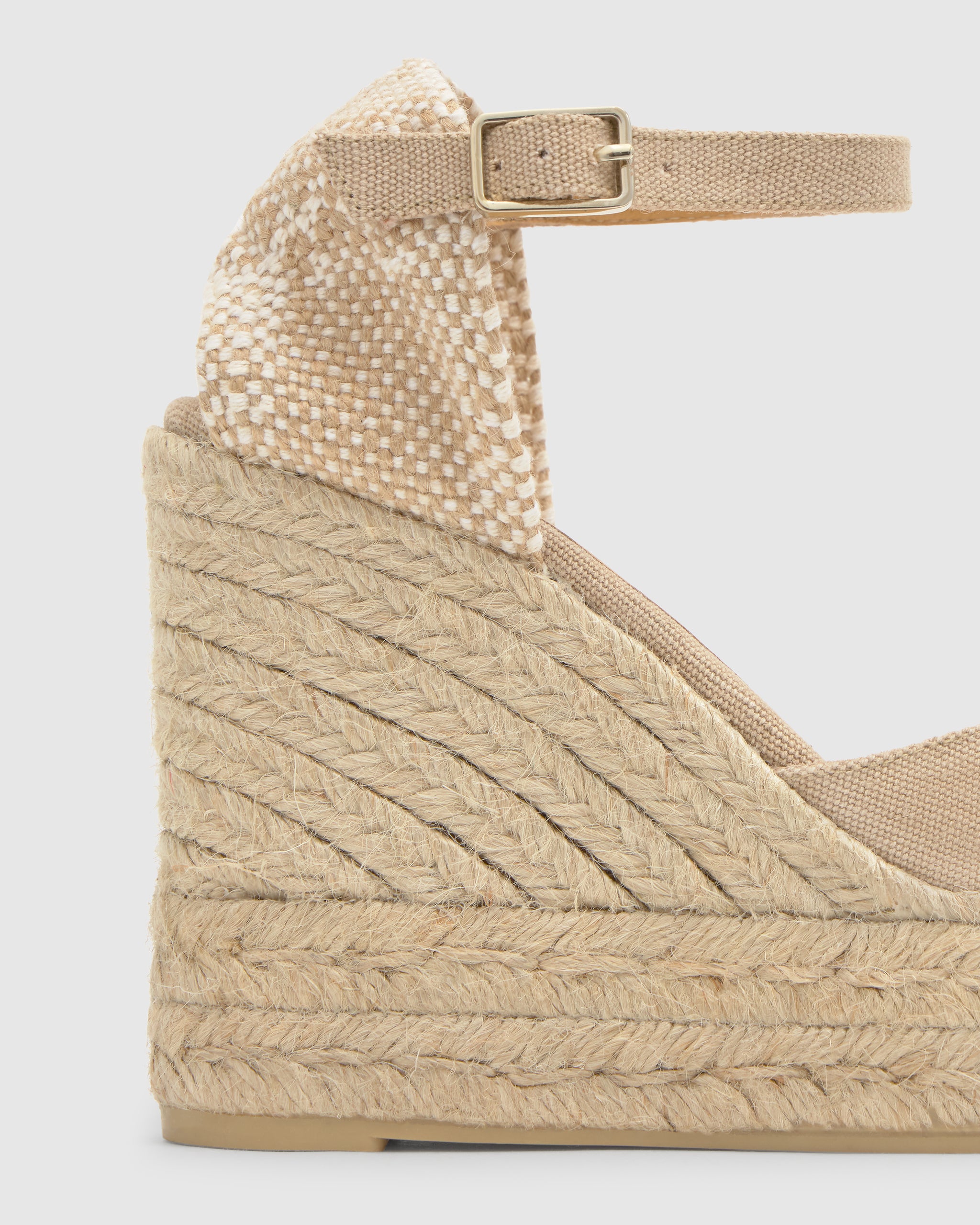 ESPADRILLE CAROL PALA TALON SAND WEDGE WOMAN | CASTAÑER – Castañer