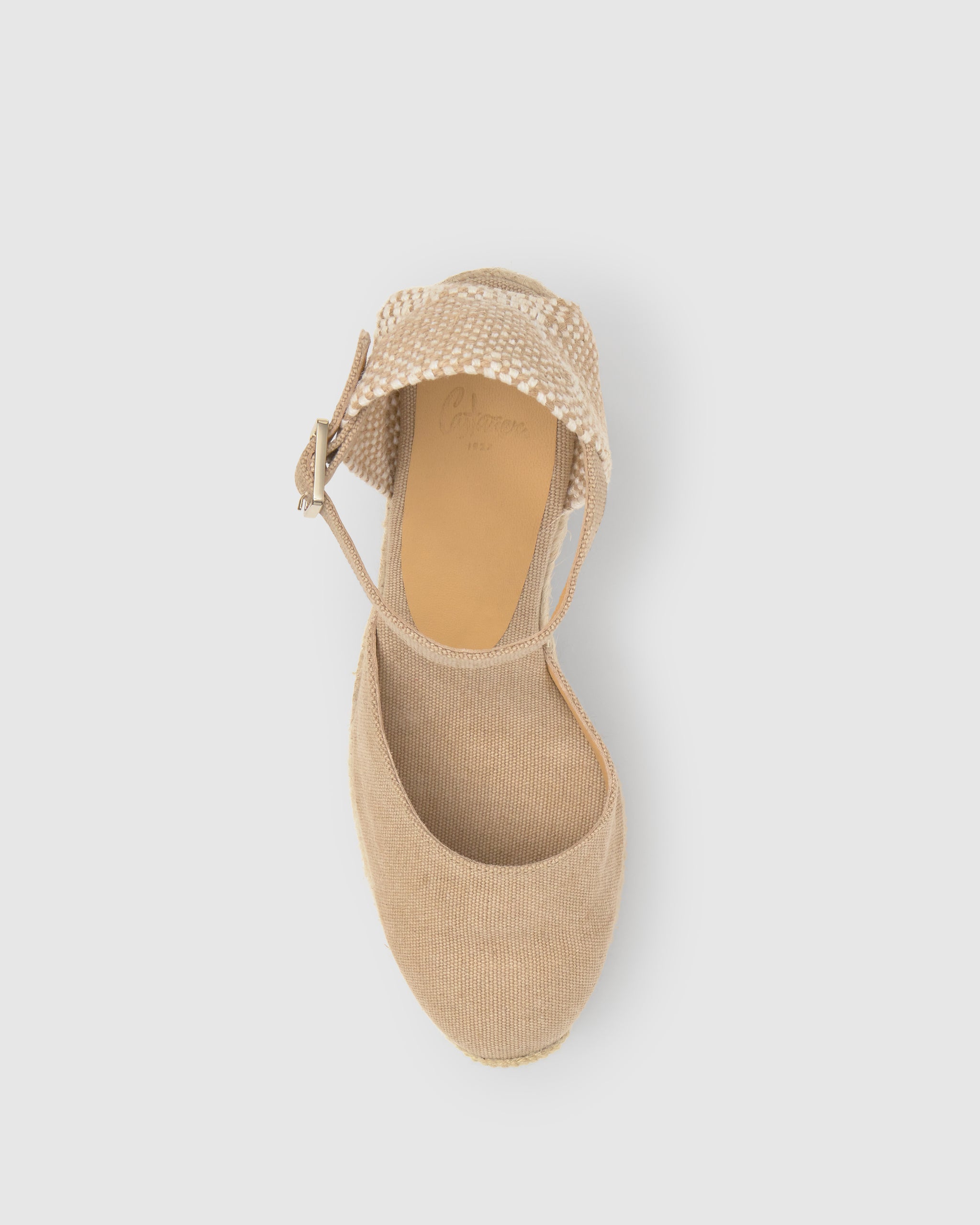 ESPADRILLE CAROL PALA TALON SAND WEDGE WOMAN | CASTAÑER – Castañer