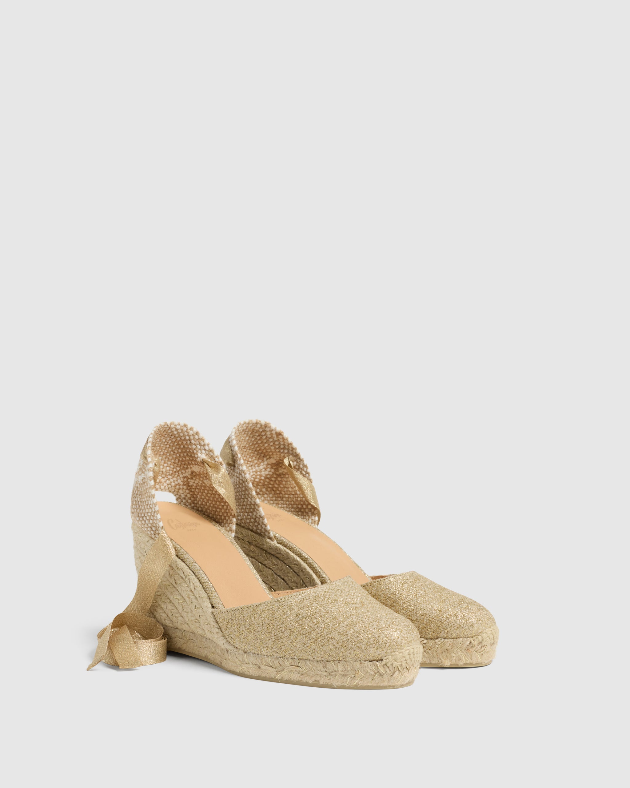 CASTANER ESPADRILLES WEDGE ESPADRILLES CARINA LIGHT GOLD WOMAN Castaner