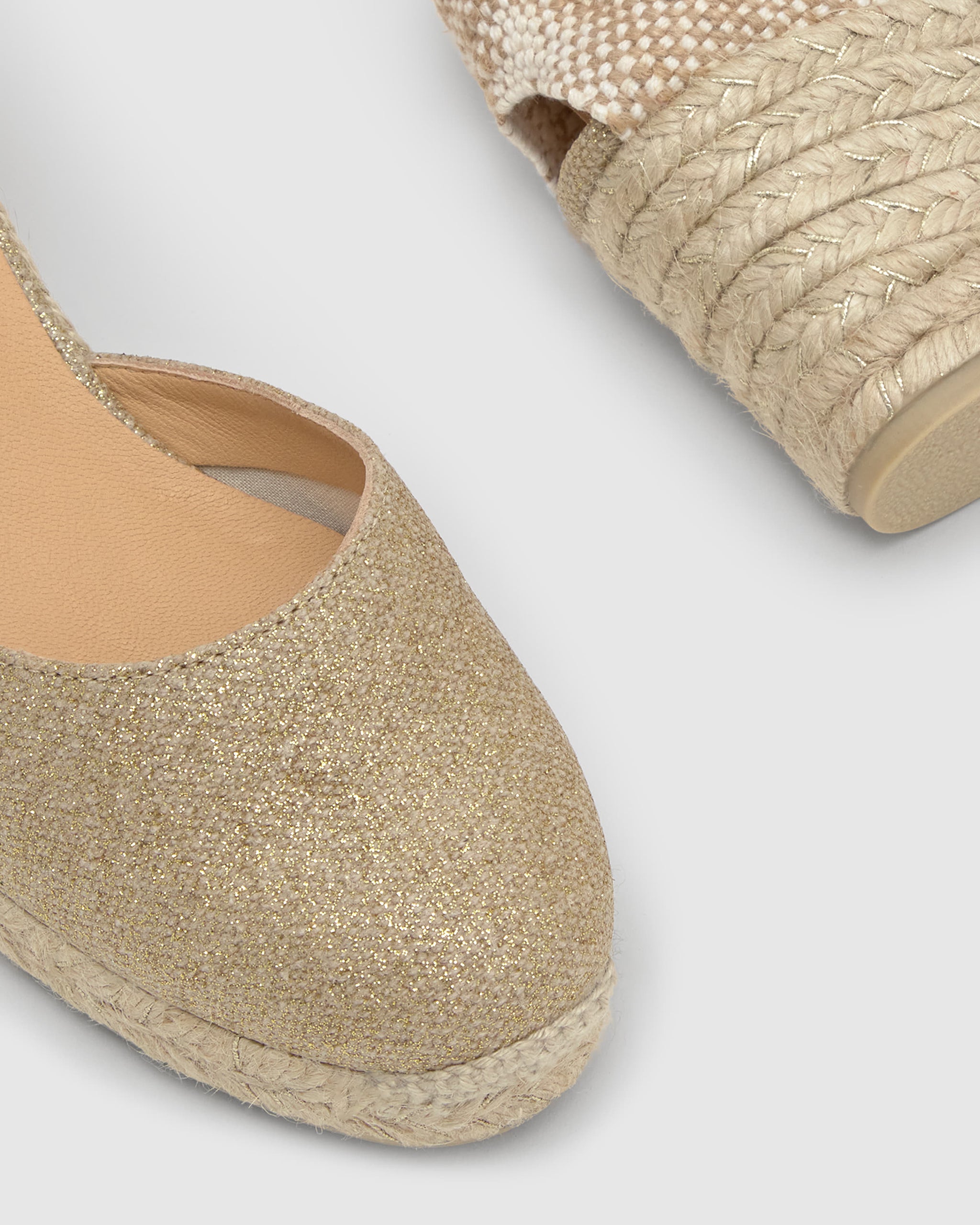 CASTANER ESPADRILLES WEDGE ESPADRILLES CARINA LIGHT GOLD WOMAN Castaner