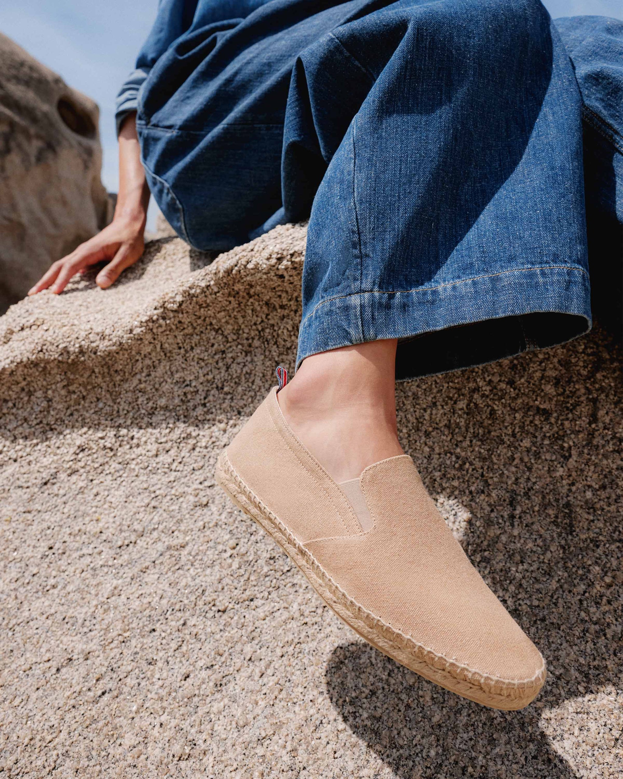 Castaner Cream Canvas Espadrille Flats Men’s Size 42 Made in Spain CASTAÑER ALPARGATAS FLATS PABLO BLACK MAN – Castañer main image 4