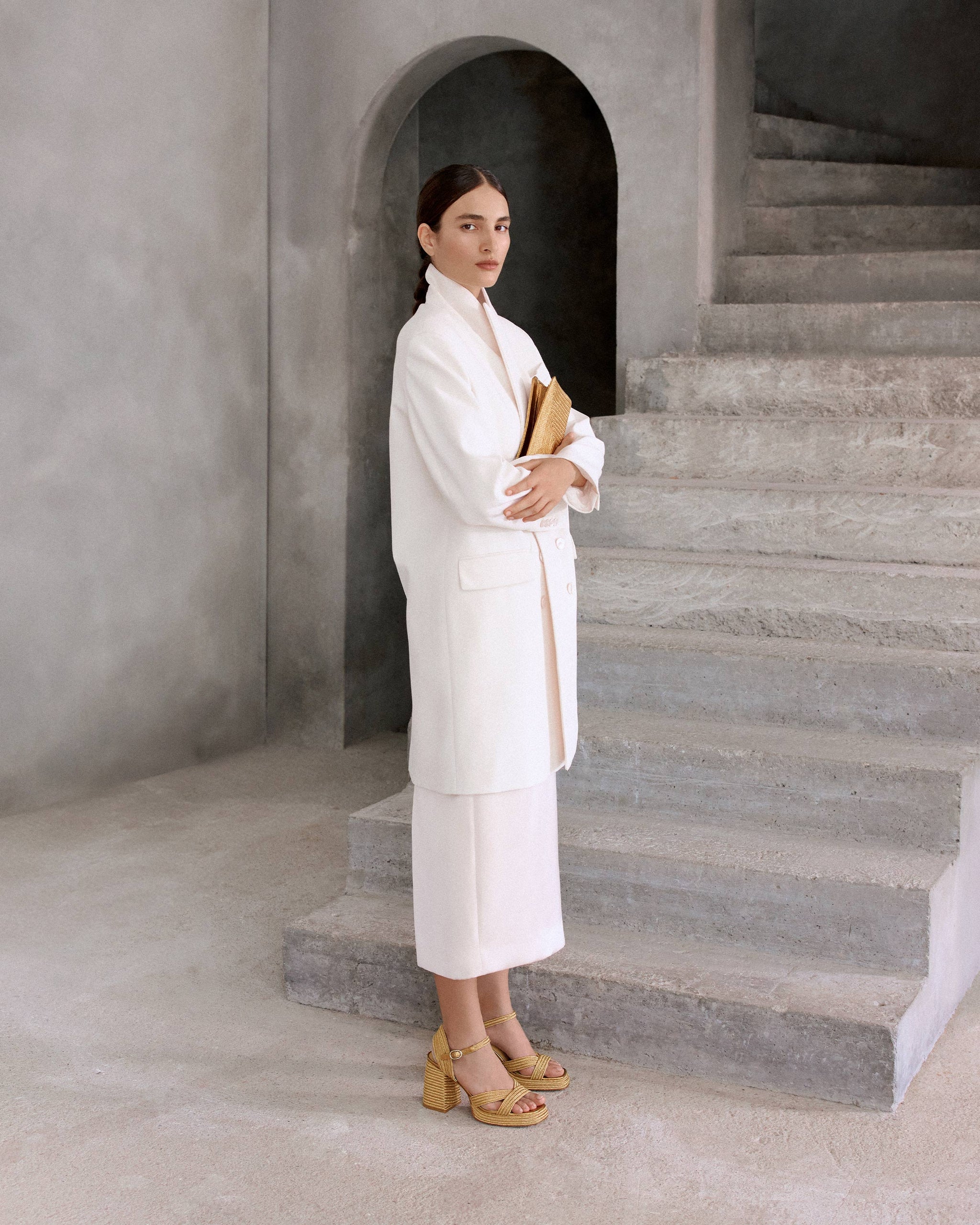 ESPADRILLE VALLE SANDAL OLD GOLD HEELED WOMEN'S SANDAL | CASTAÑER