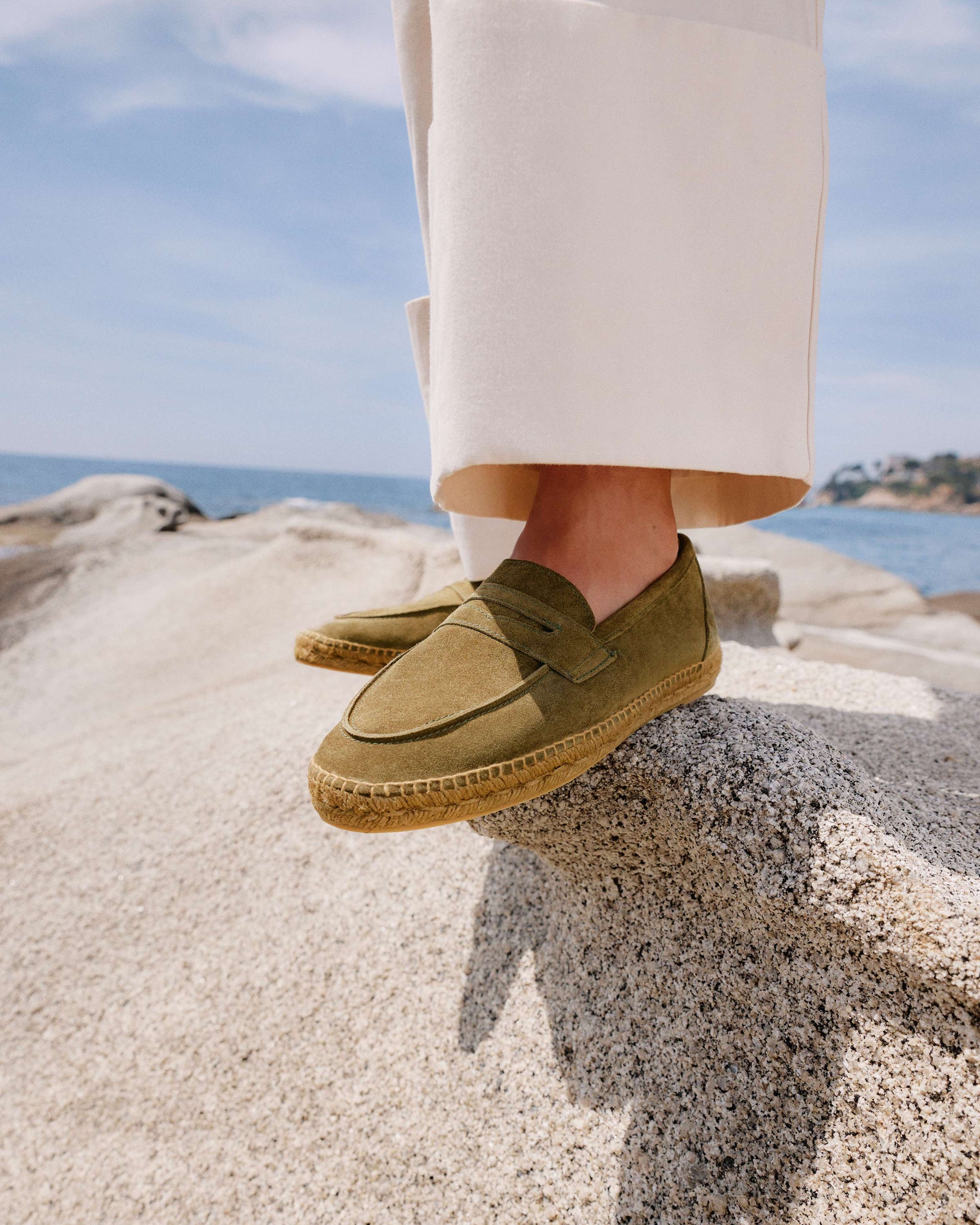 Castaner Men’s Nacho Green Suede Espadrille Loafers Castaner Nacho espadrilles-loafers - Green - Men|21837405 main image 4