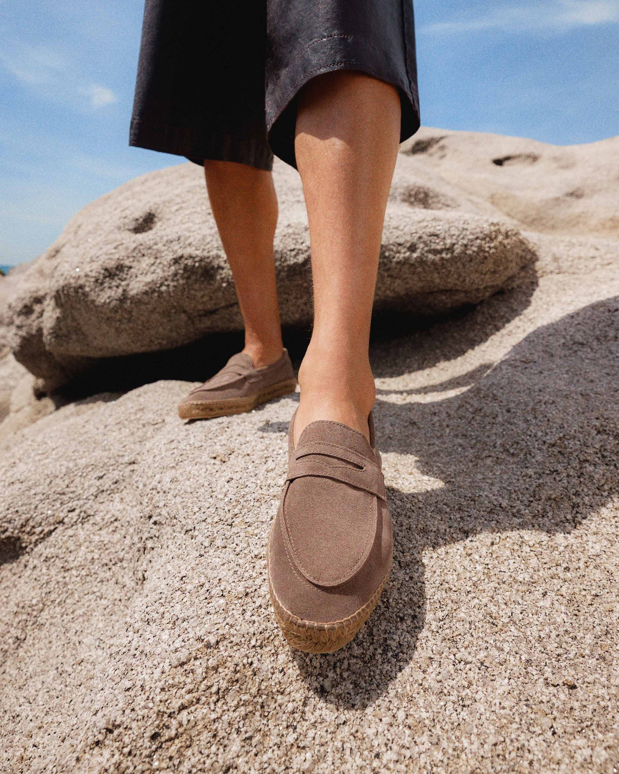 Castañer Nacho Espadrille Suede Loafer Vision Taupe Men 8/EU 41 NWB CASTAÑER | Joaquin espadrilles in raffia handmade in Spain  main image 2