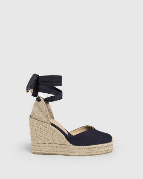 CASTAÑER ESPADRILLES WEDGE ESPADRILLES CHIARA NAVY BLUE WOMAN