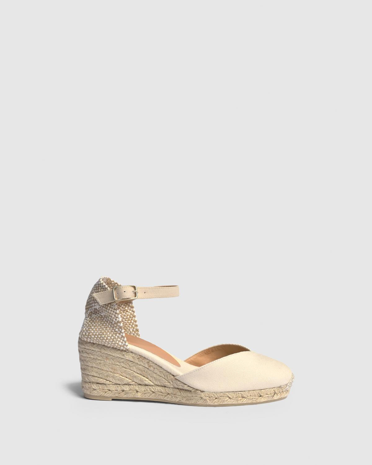 CASTAÑER ESPADRILLES WEDGE ESPADRILLES CHIARITA IVORY WOMAN – Castañer