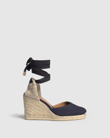 CASTAÑER WOMEN'S NAVY BLUE CARINA WEDGE ESPADRILLES – Castañer