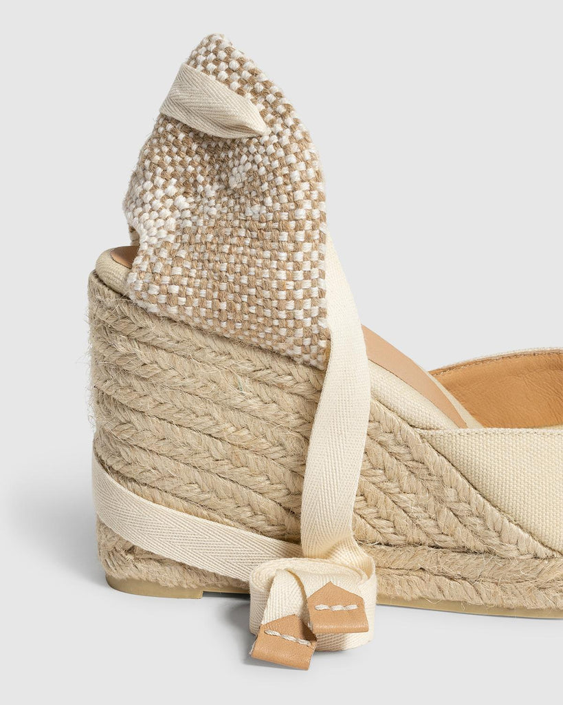 CASTAÑER ESPADRILLES WEDGE JOYCE IVORY WOMAN